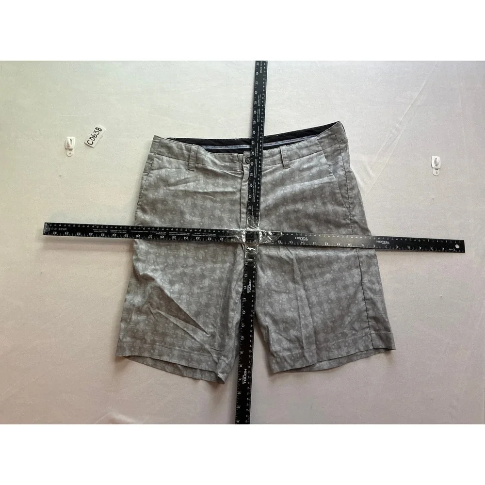 Tommy‎ Bahama Mens Grey Geometric Hybrid Performance Shorts Size 33 Stretch